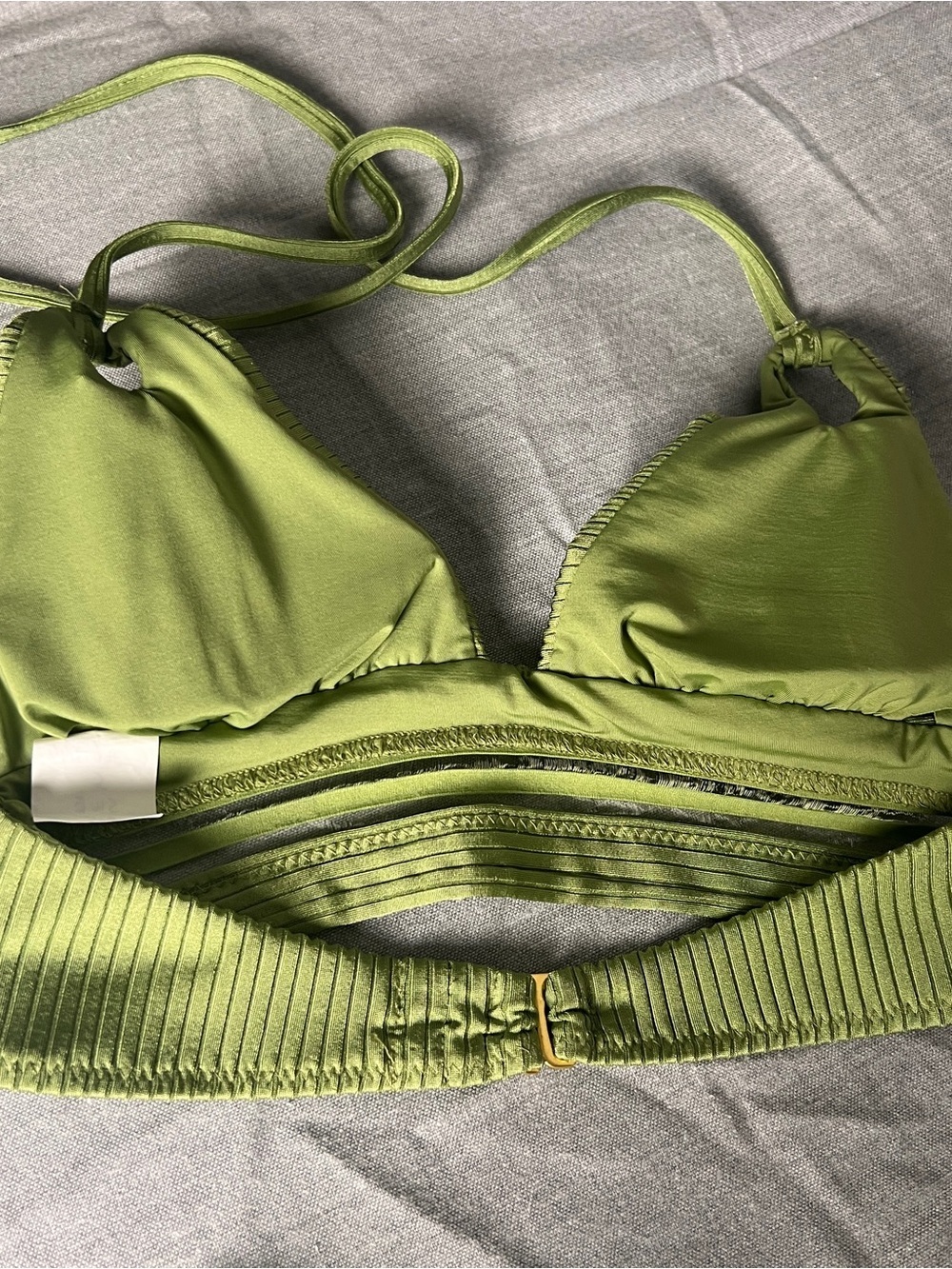 U-TEX Swimwear Sample Bikini in Lime Green Size Small NWOT - Picture 2 of 4